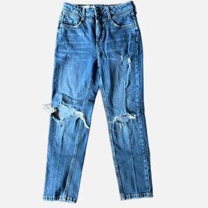 Anthropologie Pilcro Jeans Distressed Medium Wash High Rise size 26